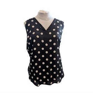 Torrid Sz2 Black and White Polka Dot Blouse